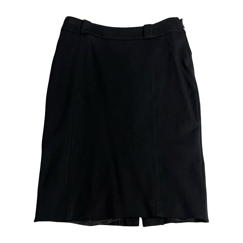 Peserico Pencil Skirt Womens IT‎ 42 US 8 Black Made in Italy Career Quiet Luxury